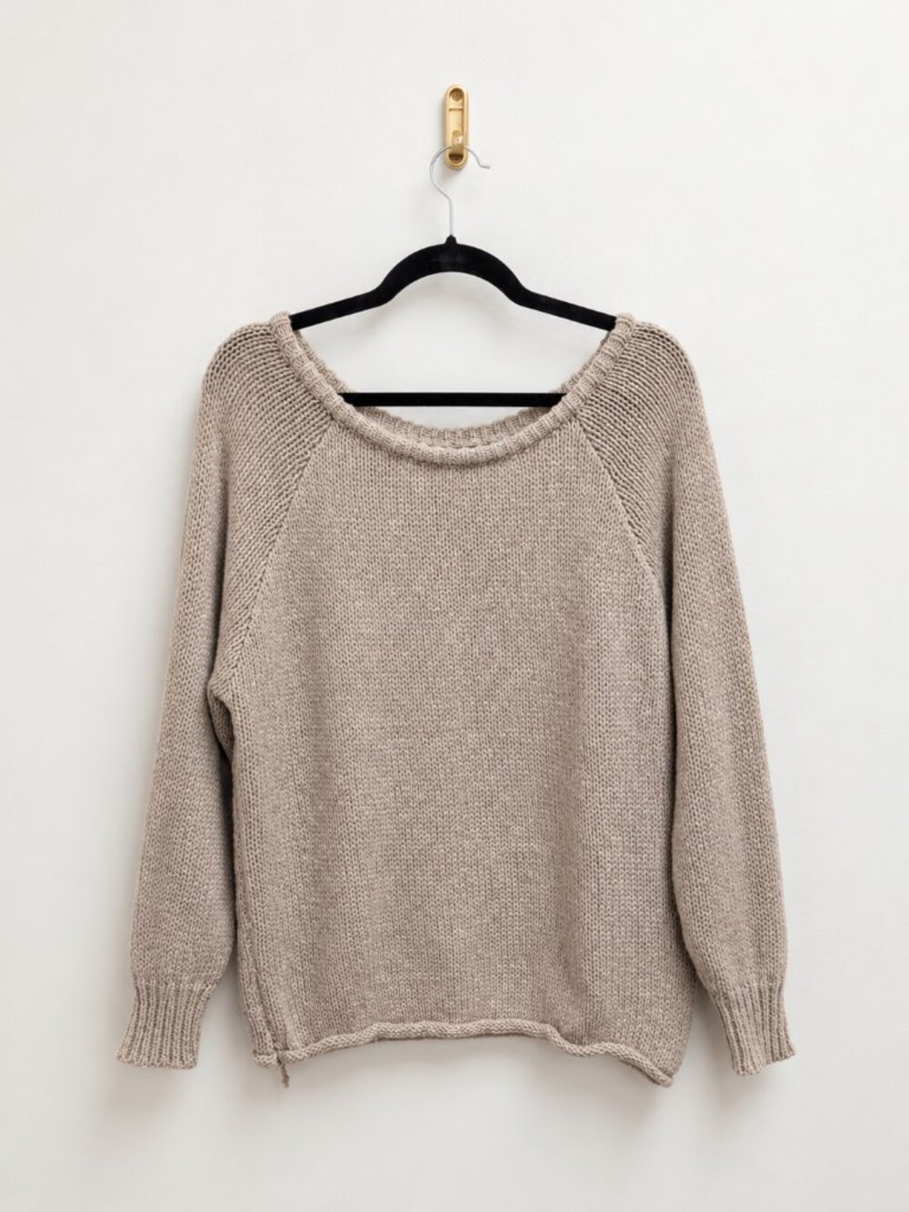 Fashion Light Beige Oversized Sweater